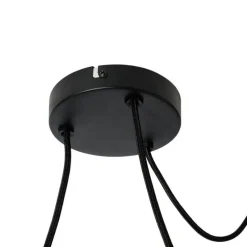 Design-Pendelleuchte weiß Seide 30 cm 3-Licht - Plu