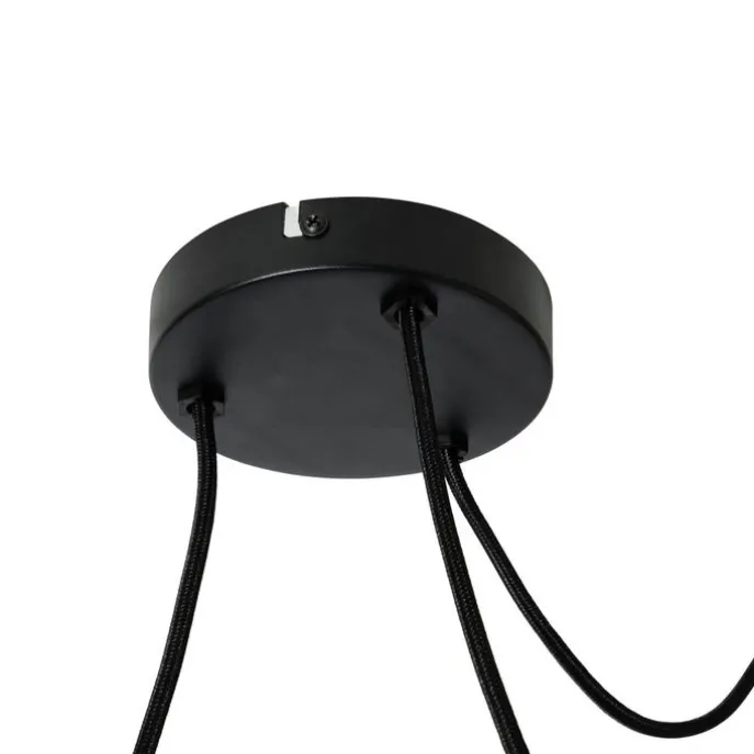 Design-Pendelleuchte weiß Seide 30 cm 3-Licht - Plu