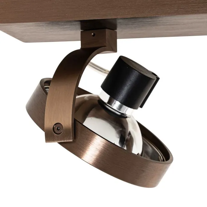 Design-Spot dunkelbronze verstellbar 3-flammig - Go