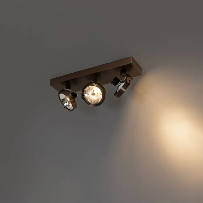 Design-Spot dunkelbronze verstellbar 3-flammig - Go