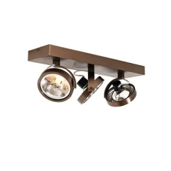 Design-Spot dunkelbronze verstellbar 3-flammig - Go