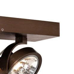 Design-Spot dunkelbronze verstellbar 2-flammig - Go