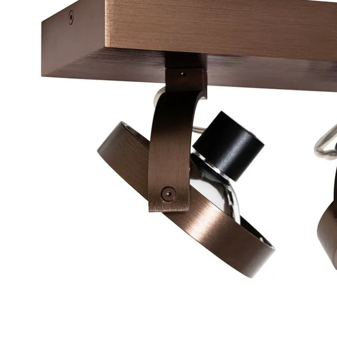 Design-Spot dunkelbronze verstellbar 2-flammig - Go