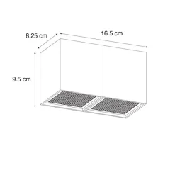 Design-Spot Gold 2-flammig - Qubo Honey