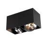 Designspot rechteckig 2-flammig schwarz inkl. 2 x G9 - Box