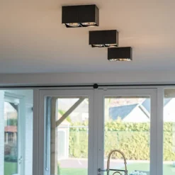 Designspot rechteckig 2-flammig schwarz inkl. 2 x G9 - Box