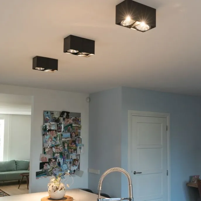 Designspot rechteckig 2-flammig schwarz inkl. 2 x G9 - Box