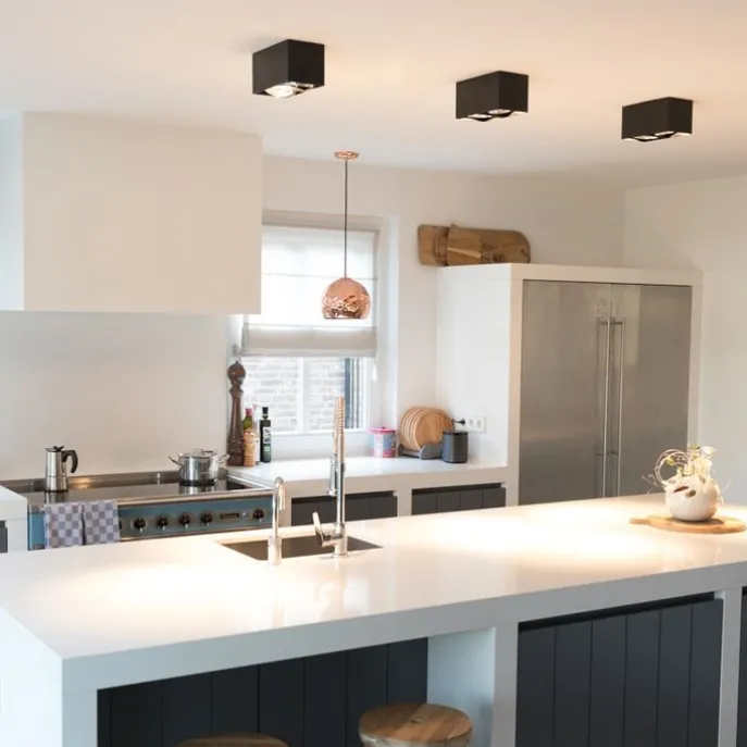 Designspot rechteckig 2-flammig schwarz inkl. 2 x G9 - Box