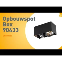 Designspot rechteckig 2-flammig schwarz inkl. 2 x G9 - Box