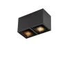 Designspot schwarz 2-flammig - Qubo Honey