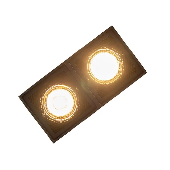 Designspot schwarz 2-flammig - Qubo Honey