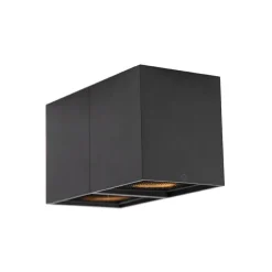 Designspot schwarz 2-flammig - Qubo Honey