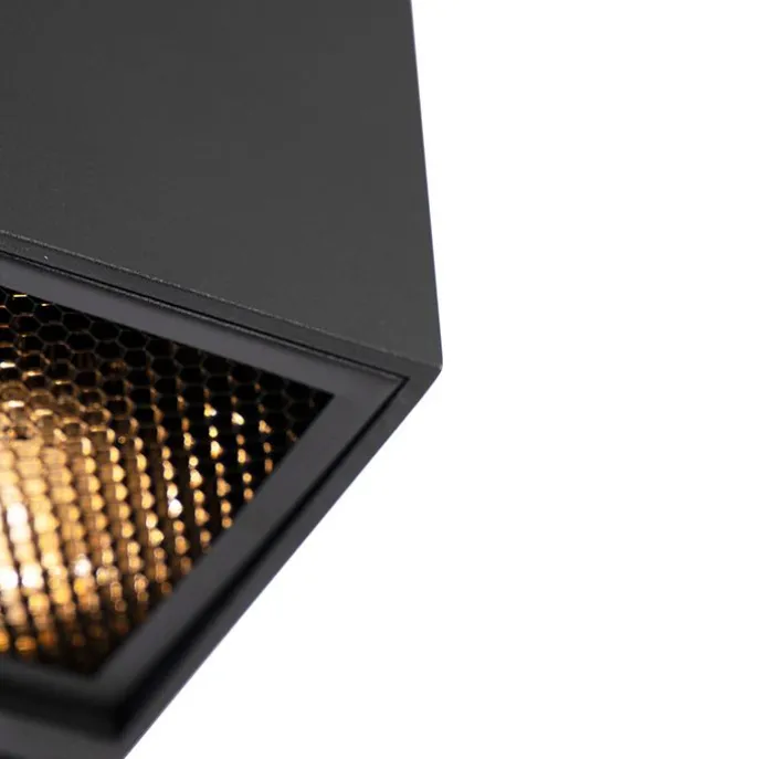 Designspot schwarz 4-flammig - Qubo Honey