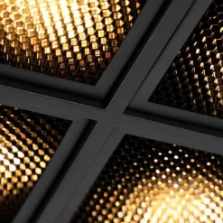 Designspot schwarz 4-flammig - Qubo Honey