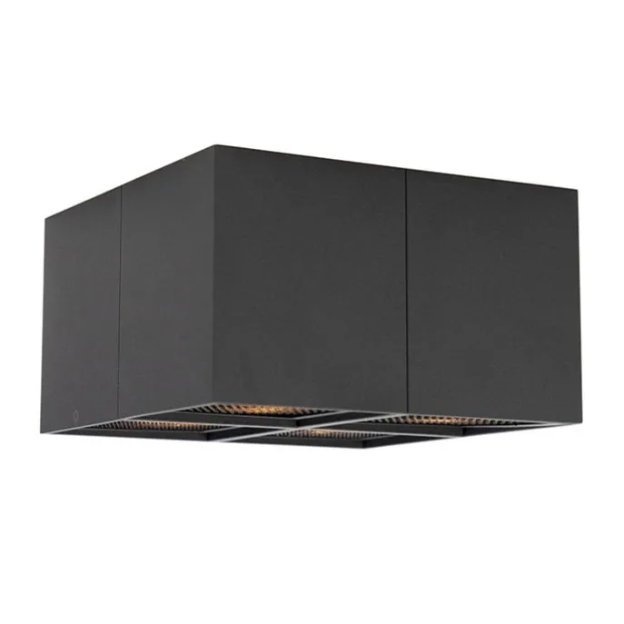 Designspot schwarz 4-flammig - Qubo Honey
