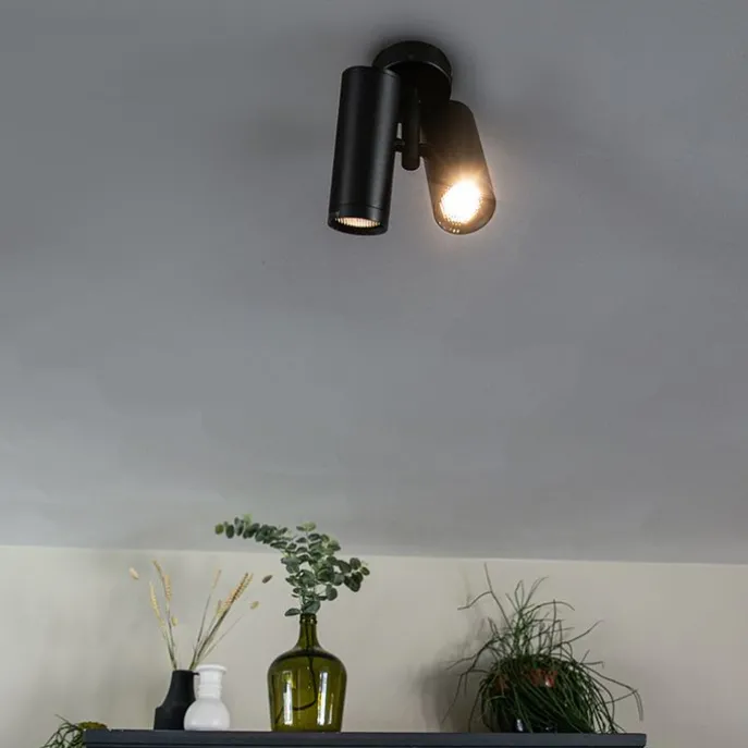 Designspot schwarz 2-flammig - Scopio Honey