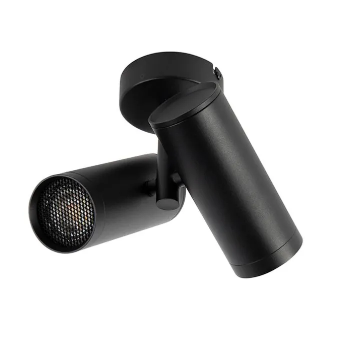 Designspot schwarz 2-flammig - Scopio Honey