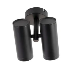 Designspot schwarz 2-flammig - Scopio Honey