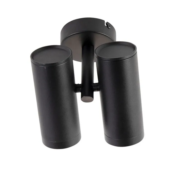 Designspot schwarz 2-flammig - Scopio Honey