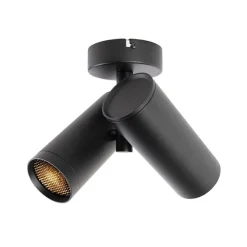 Designspot schwarz 2-flammig - Scopio Honey