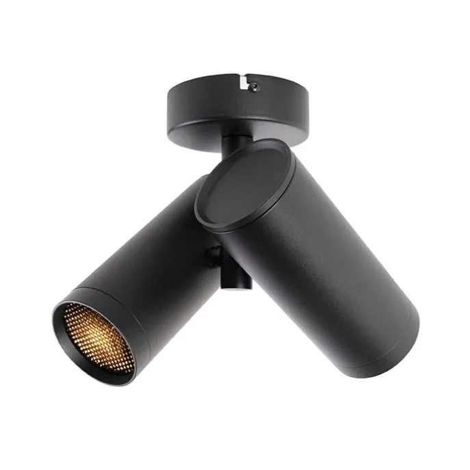 Designspot schwarz 2-flammig - Scopio Honey