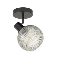 Designspot schwarz mit Rauchglas - Chico