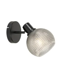 Designspot schwarz mit Rauchglas - Chico