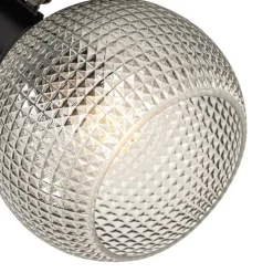 Designspot schwarz mit Rauchglas - Chico