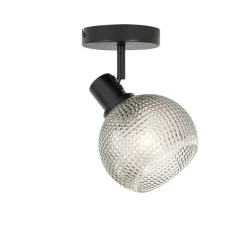 Designspot schwarz mit Rauchglas - Chico