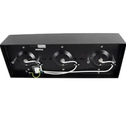 Design-Spot schwarz quadratisch 3-flammig - Kaya