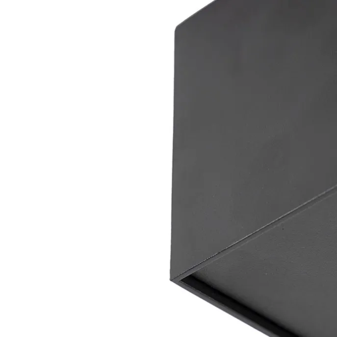 Design-Spot schwarz quadratisch 3-flammig - Kaya