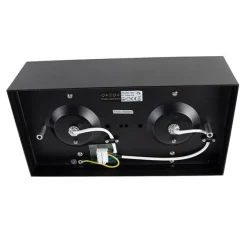 Design-Spot schwarz quadratisch 2-flammig - Kaya