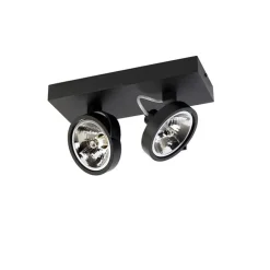 Designspot schwarz verstellbar 2-flammig - Go