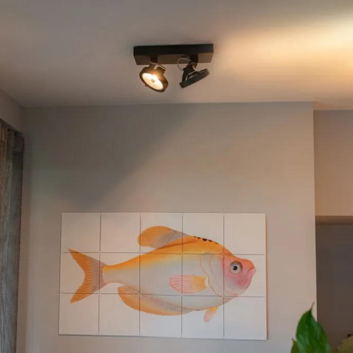 Designspot schwarz verstellbar 2-flammig - Go