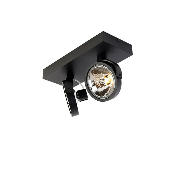 Designspot schwarz verstellbar 2-flammig - Go