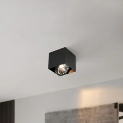 Design-Spot schwarzes Quadrat AR111 - Box