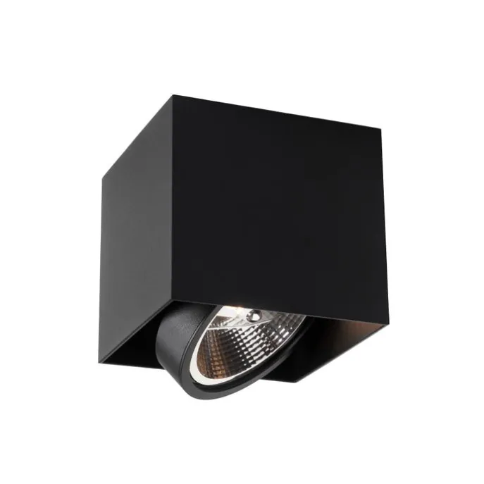 Design-Spot schwarzes Quadrat AR111 - Box