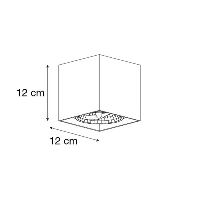 Design-Spot weiß quadratisch - Box