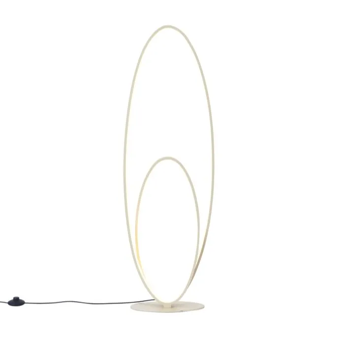 Design-Stehleuchte Beige inkl. LED 3-Stufen-Dimmbar - Boomerang