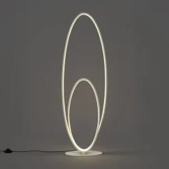 Design-Stehleuchte Beige inkl. LED 3-Stufen-Dimmbar - Boomerang