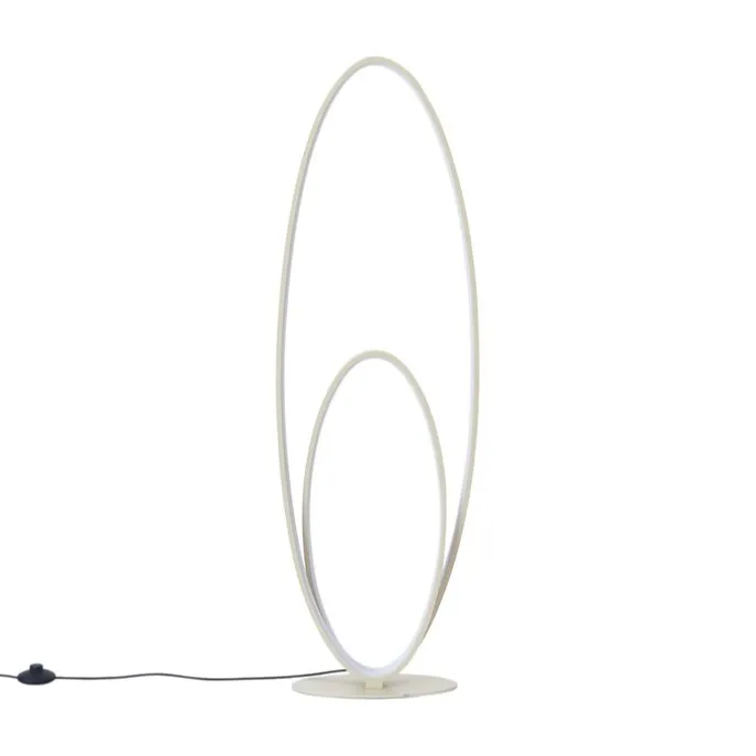 Design-Stehleuchte Beige inkl. LED 3-Stufen-Dimmbar - Boomerang