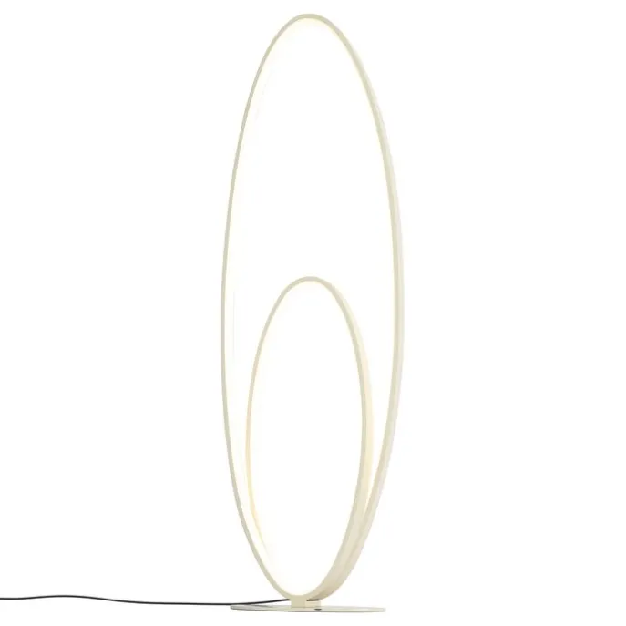 Design-Stehleuchte Beige inkl. LED 3-Stufen-Dimmbar - Boomerang