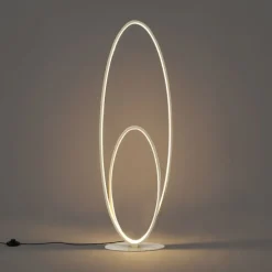 Design-Stehleuchte Beige inkl. LED 3-Stufen-Dimmbar - Boomerang