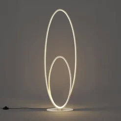 Design-Stehleuchte Beige inkl. LED 3-Stufen-Dimmbar - Boomerang