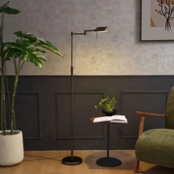 Design-Stehleuchte Dunkelbronze inkl. LED mit Touch-Dimmer - Notia