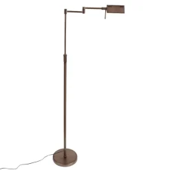 Design-Stehleuchte Dunkelbronze inkl. LED mit Touch-Dimmer - Notia