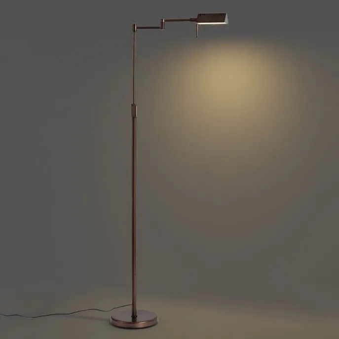 Design-Stehleuchte Dunkelbronze inkl. LED mit Touch-Dimmer - Notia