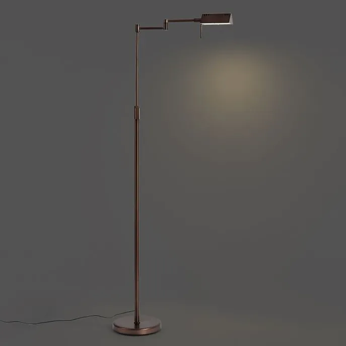 Design-Stehleuchte Dunkelbronze inkl. LED mit Touch-Dimmer - Notia