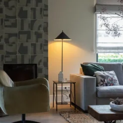 Design-Stehleuchte Schwarz Dreieck - Triangolo