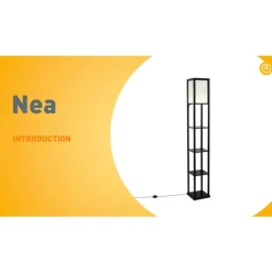 Design-Stehleuchte Schwarz-Weiß inkl. LED - Nea